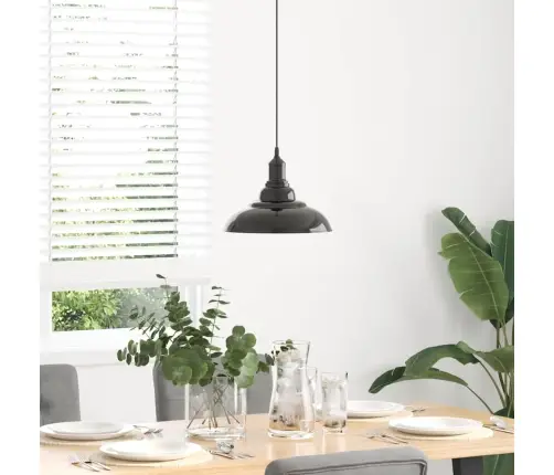 Piekaramā Lampa, Regulējams Augstums E27 Spīdums Melns Ø 31 Cm Vidaxl