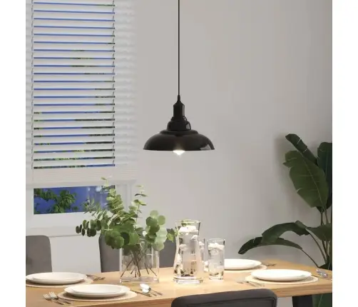 Piekaramā Lampa, Regulējams Augstums E27 Spīdums Melns Ø 31 Cm Vidaxl