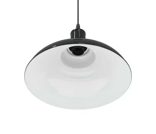 Piekaramā Lampa, Regulējams Augstums E27 Spīdums Melns Ø 31 Cm Vidaxl