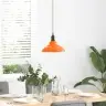 Piekaramā Lampa Regulējams Augstums E27 Gloss Orange Ø 31 Cm Vidaxl