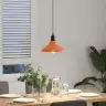 Piekaramā Lampa Regulējams Augstums E27 Gloss Orange Ø 31 Cm Vidaxl
