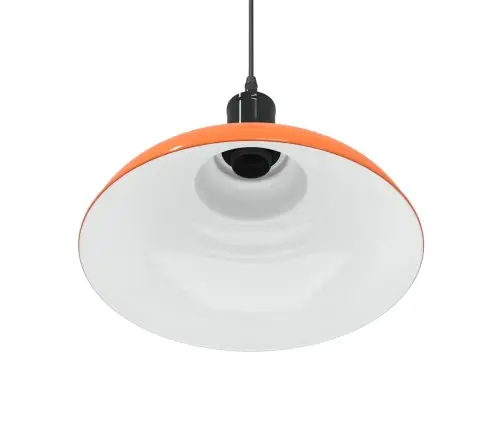 Piekaramā Lampa Regulējams Augstums E27 Gloss Orange Ø 31 Cm Vidaxl