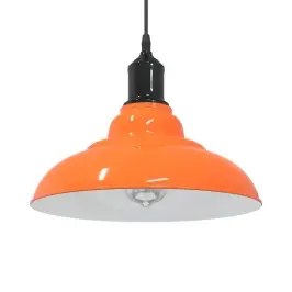 Piekaramā Lampa Regulējams Augstums E27 Gloss Orange Ø 31 Cm Vidaxl