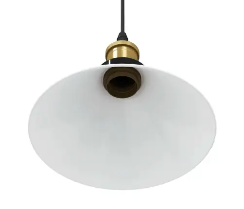 Piekaramā Lampa Regulējams Augstums E27 Gloss White Ø 22 Cm Vidaxl