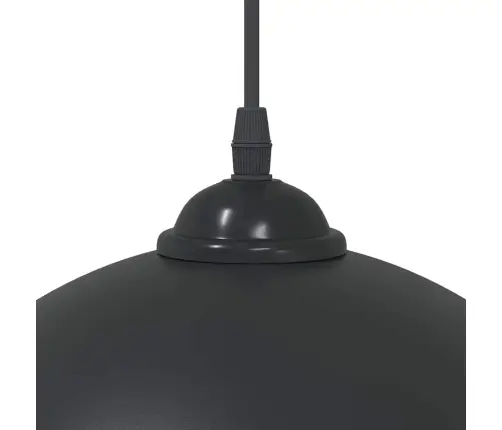 Piekaramās Lampas 2 Gab. Regulējams Augstums E27 Melns Ø 30 Cm Vidaxl