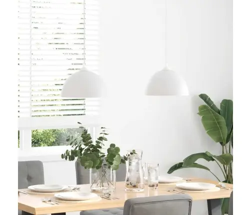 Piekaramās Lampas 2 Gab. Regulējams Augstums E27 Balts Ø 30 Cm Vidaxl