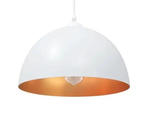 Piekaramās Lampas 2 Gab. Regulējams Augstums E27 Balts Ø 30 Cm Vidaxl