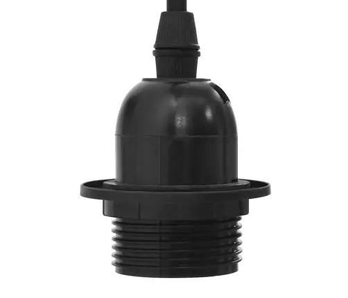Piekarināma Lampa Ar 3 Lampu Turētājiem E27 Black Metal Vidaxl