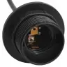 Piekarināma Lampa Ar 3 Lampu Turētājiem E27 Black Metal Vidaxl