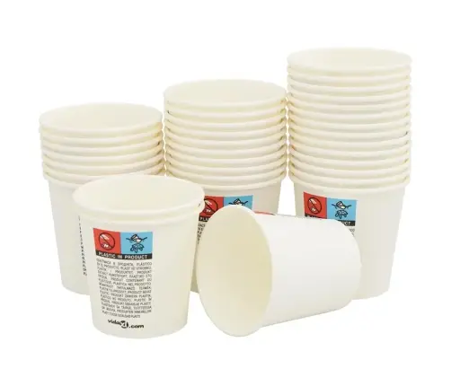 Papīra Kafijas Krūzes 1000 Gab. 4 Unces 100 Ml Baltas Vidaxl