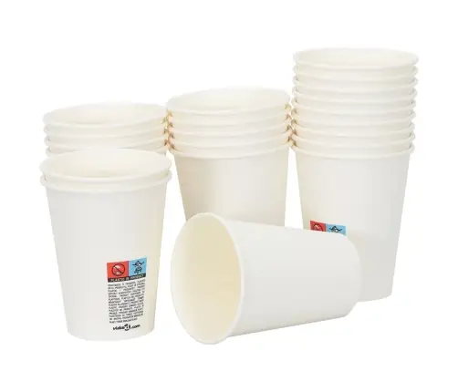 Papīra Kafijas Krūzes 1000 Gab. 12 Unces 300 Ml Baltas Vidaxl