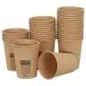 Papīra Kafijas Krūzes 1000 Gab. 8 Unces 200 Ml Brūni Vidaxl