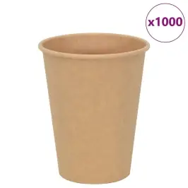 Papīra Kafijas Krūzes 1000 Gab. 12 Unces 300 Ml Brūni Vidaxl