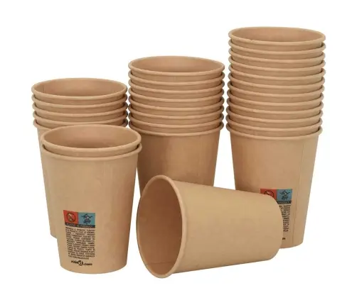 Papīra Kafijas Krūzes 1000 Gab. 12 Unces 300 Ml Brūni Vidaxl