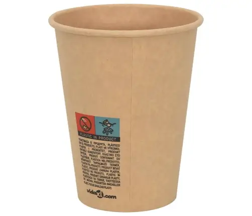 Papīra Kafijas Krūzes 1000 Gab. 12 Unces 300 Ml Brūni Vidaxl