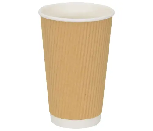 Papīra Kafijas Krūzes 500 Gab. 16 Unces 400 Ml Brūni Vidaxl