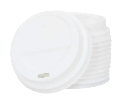Papīra Kafijas Tasīšu Vāki Ø80 Mm 8Oz 1000 Gab. Balta Plastmasa Vidaxl