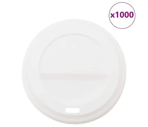 Papīra Kafijas Tasīšu Vāki Ø90 Mm 12 Unces Un 16 Unces 1000 Gab Vidaxl