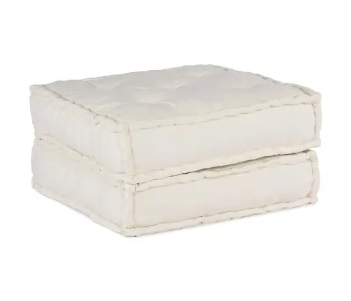 Modular Puffe Cream 70X70X36 Audums Vidaxl