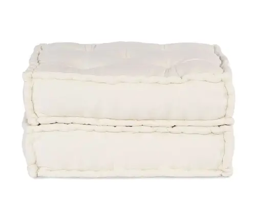 Modular Puffe Cream 70X70X36 Audums Vidaxl