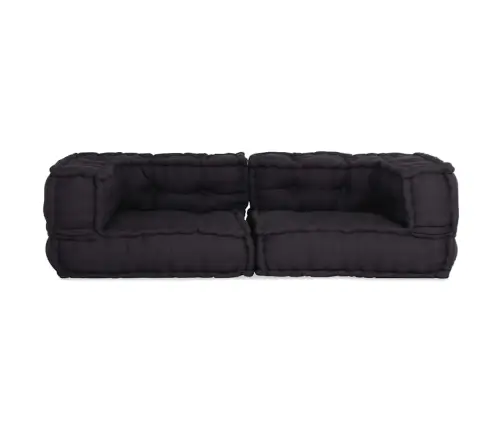 Modular Puffe Antracīta 140X70X36 Audums Vidaxl