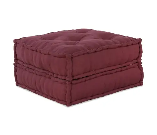 Modulārais Pouff Maroon 70X70X36 Audums Vidaxl