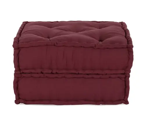 Modulārais Pouff Maroon 70X70X36 Audums Vidaxl