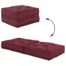 Modulārais Pouff Maroon 70X70X36 Audums Vidaxl