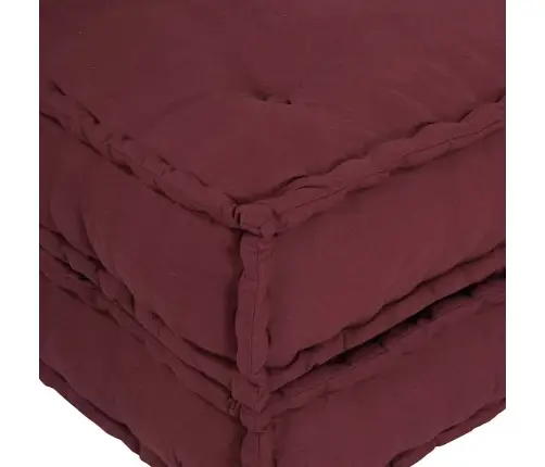 Modulārais Pouff Maroon 70X70X36 Audums Vidaxl