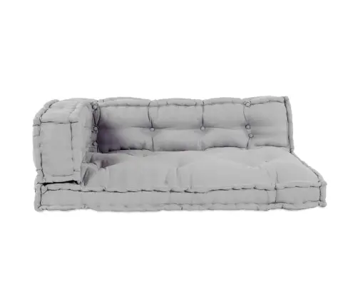 Pallet Dīvāna Spilvens Pelēka Audums Vidaxl