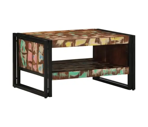 Daudzkrāsains Kafijas Galdiņš 70X50X38 Cm Masīvkoks Pārstrādāts Vidaxl Daudzkrāsains Kafijas Galdiņš 70X50X38 Cm Masīvkoks Pārstrādāts Vidaxl
