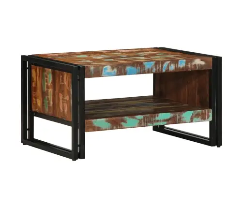 Daudzkrāsains Kafijas Galdiņš 70X50X38 Cm Masīvkoks Pārstrādāts Vidaxl Daudzkrāsains Kafijas Galdiņš 70X50X38 Cm Masīvkoks Pārstrādāts Vidaxl