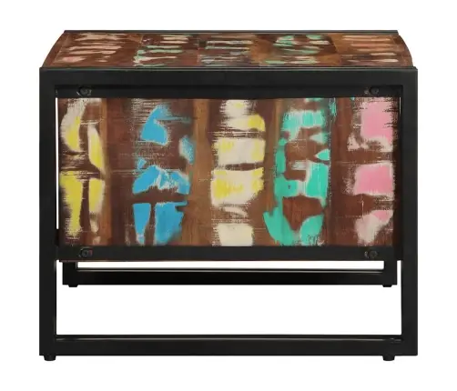 Daudzkrāsains Kafijas Galdiņš 70X50X38 Cm Masīvkoks Pārstrādāts Vidaxl Daudzkrāsains Kafijas Galdiņš 70X50X38 Cm Masīvkoks Pārstrādāts Vidaxl