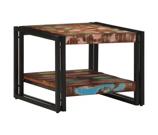 Kavos Staliukas, Įvairiaspalvis, 50X50X38cm Perdirbta Mediena