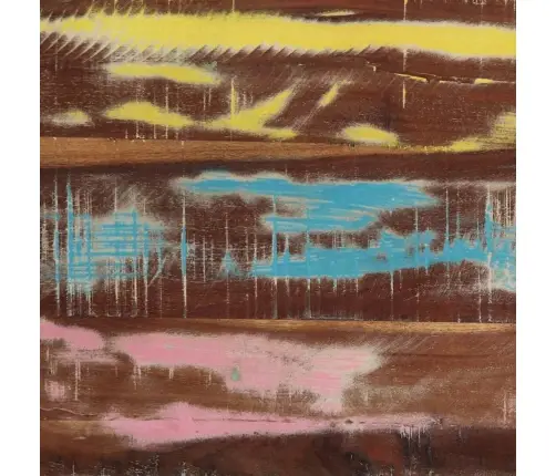 Kavos Staliukas, Įvairiaspalvis, 50X50X38cm Perdirbta Mediena