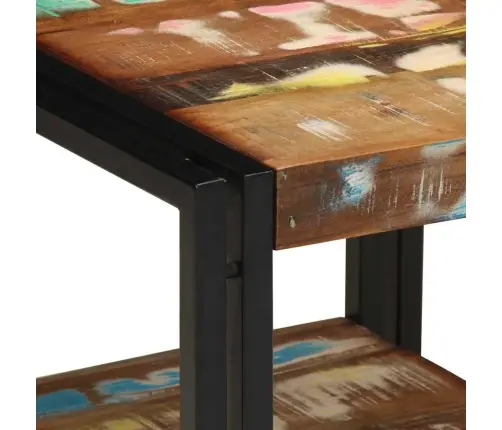 Kafijas Galds Daudzkrāsains 40X50X38 Cm Pārstrādāts Masīvkoks Vidaxl