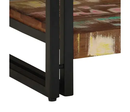 Kafijas Galds Daudzkrāsains 40X50X38 Cm Pārstrādāts Masīvkoks Vidaxl