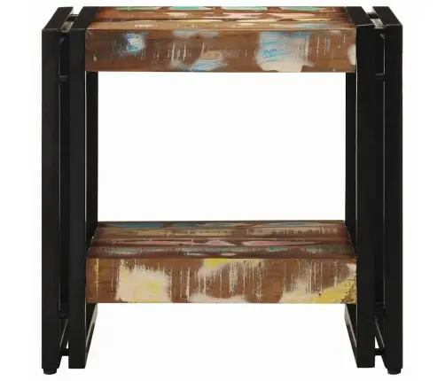 Kafijas Galds Daudzkrāsains 40X50X38 Cm Pārstrādāts Masīvkoks Vidaxl