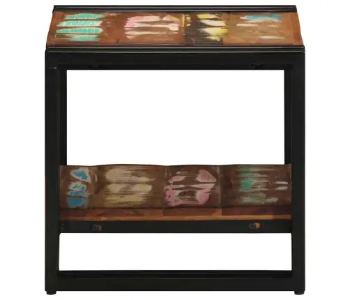 Kafijas Galds Daudzkrāsains 40X50X38 Cm Pārstrādāts Masīvkoks Vidaxl