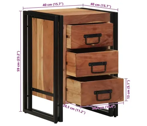 Öölambi Kapp Sahtliga Pruun 40 X 40 X 59 Cm Tugev Akatsiapuu