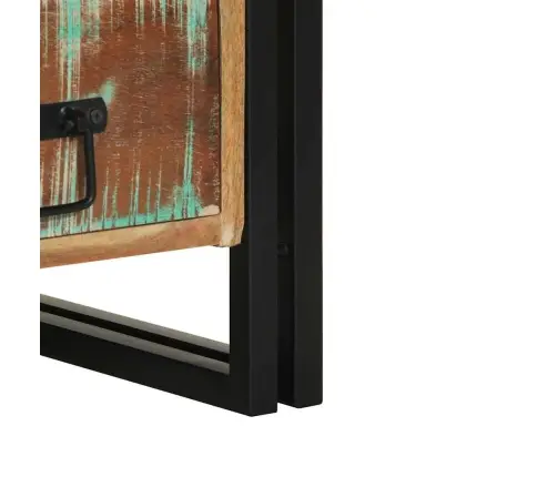 Krāsains Naktsgaldiņš 40X35X50 Cm No Pārstrādāta Masīvkoka Vidaxl