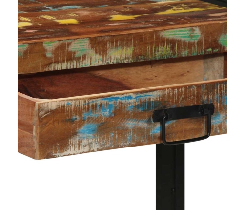 Konsoles Galds Daudzkrāsains 120X33X75 Cm No Atjaunotā Koka Vidaxl