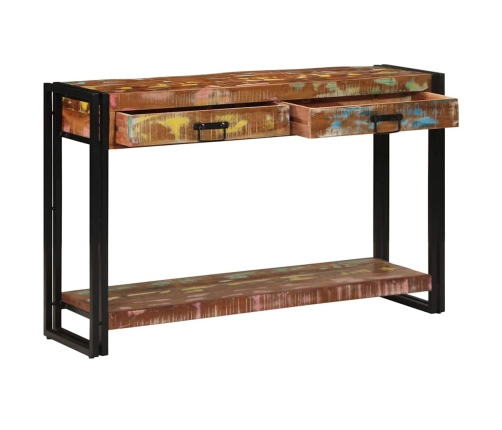 Konsoles Galds Daudzkrāsains 120X33X75 Cm No Atjaunotā Koka Vidaxl