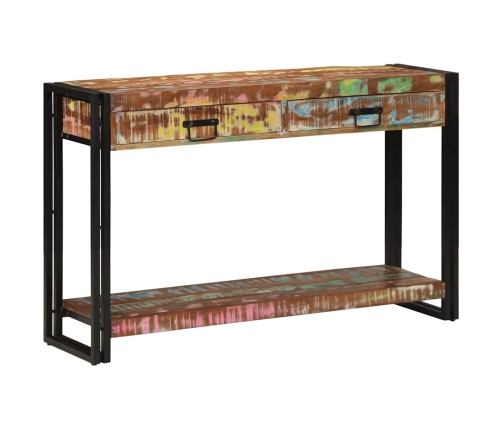 Konsoles Galds Daudzkrāsains 120X33X75 Cm No Atjaunotā Koka Vidaxl