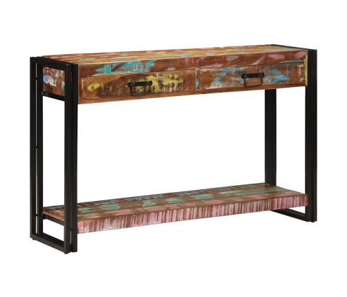 Konsoles Galds Daudzkrāsains 120X33X75 Cm No Atjaunotā Koka Vidaxl