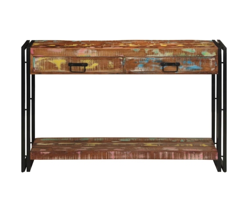 Konsoles Galds Daudzkrāsains 120X33X75 Cm No Atjaunotā Koka Vidaxl