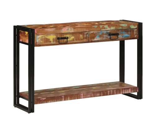 Konsoles Galds Daudzkrāsains 120X33X75 Cm No Atjaunotā Koka Vidaxl