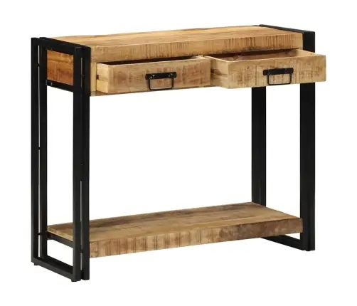 Konsolinis Stalas Ruda 90 X 33 X 75 Cm Mango Medienos Masyvas
