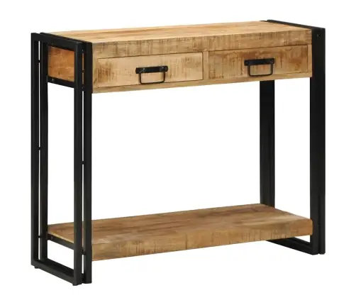Konsolinis Stalas Ruda 90 X 33 X 75 Cm Mango Medienos Masyvas