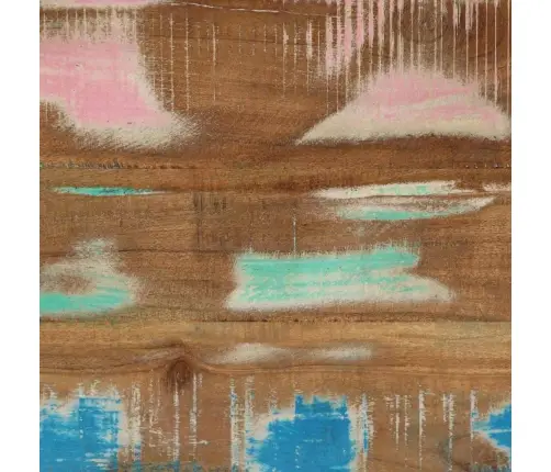 Konsoles Galds Daudzkrāsains Cieta Atjaunota Koksne Un Metāls Vidaxl